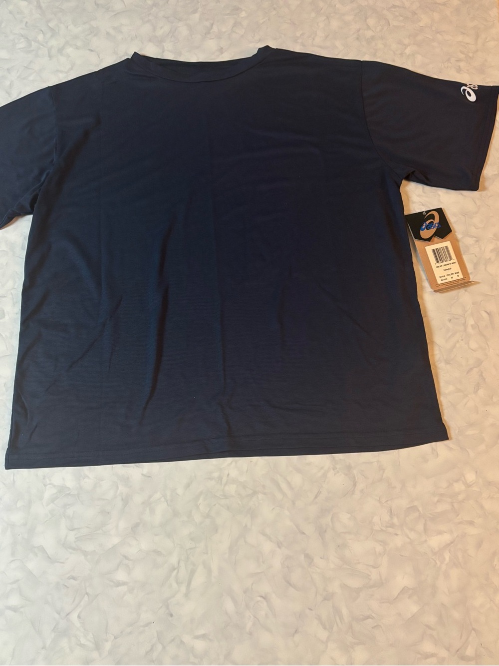 NWT Vintage Asics Circuit 7 Warm Up Shirt Navy Blue Men's M Volleyball USA Made